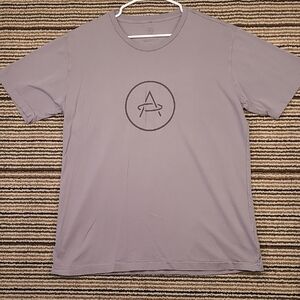 AETHER Grey USA‎ Logo Supima Cotton Sz 4 / XL Casual Mens T Shirt